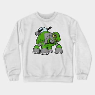 Turtle as Robot with Cannons Crewneck Sweatshirt